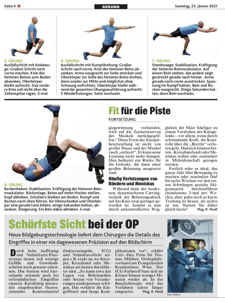 Zeitungsausschnitt eines Artikels von Dr. Martin Gruber in der Kronen Zeitung