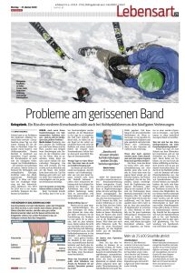 Zeitungsausschnitt eines Artikels von Dr. Martin Gruber im Kurier